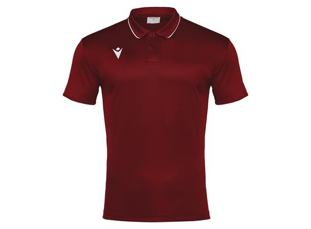 Draco Hero Polo CRD/WHT 3XS Poloskjorte i elastisk stoff 