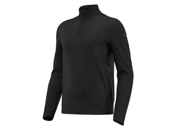 Lunaris 1/4 Zip Sweatshirt BLK S En allsidig genser 